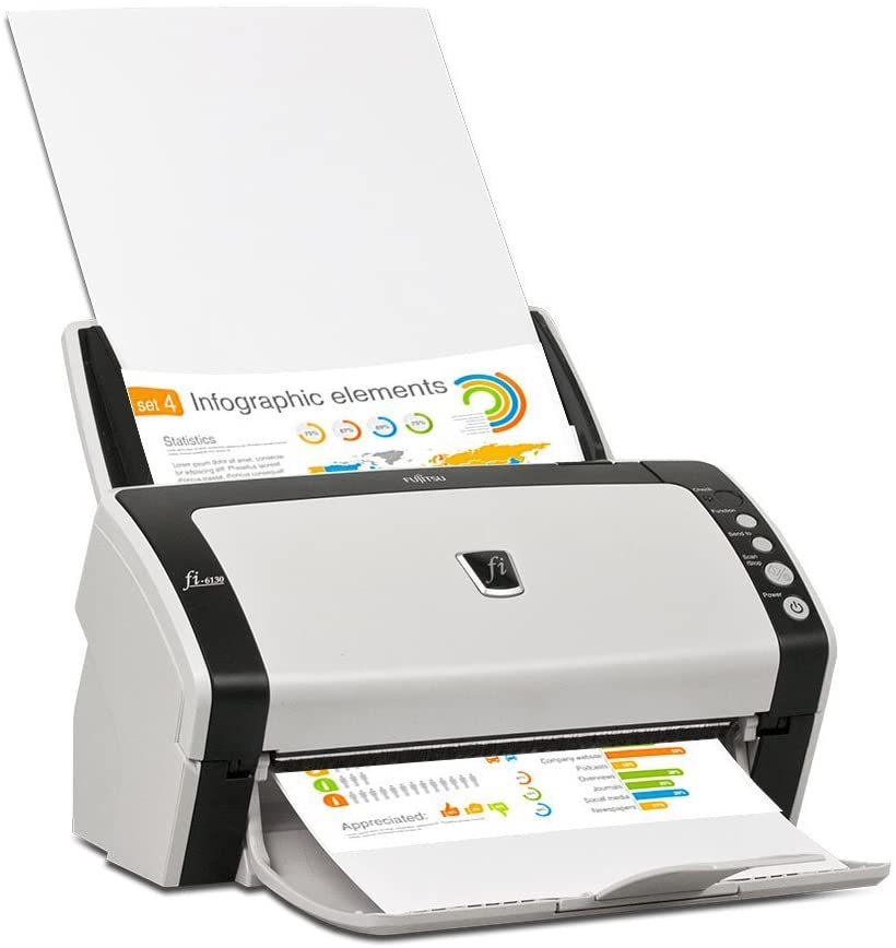 Fujitsu FI-6130ZLA Scanner documentale A4 ADF Colori USB Fujitsu FI-6130ZLA Scanner documentale A4 ADF Colori USB